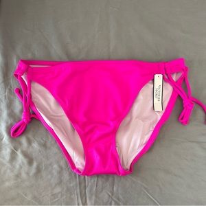NWT Victoria's Secret pink Bow Bikini bottoms M